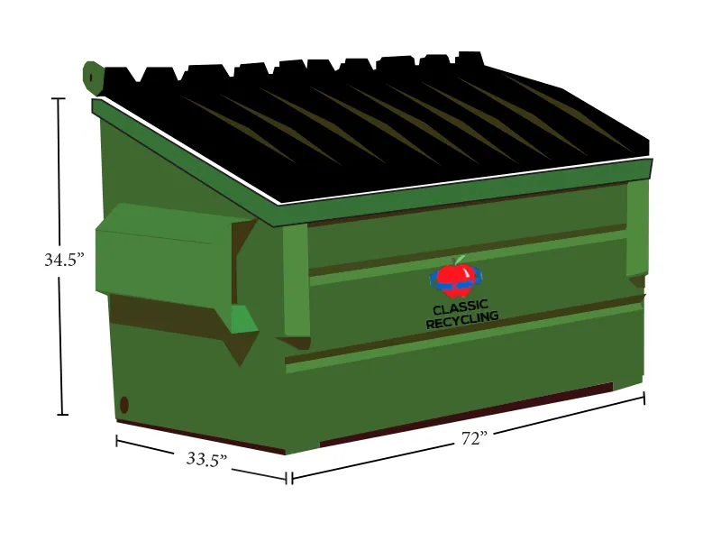 2 yard front-load container