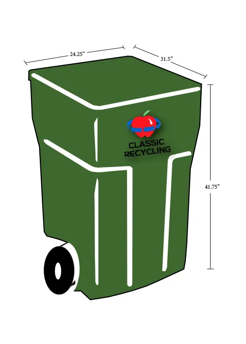 64 gallon Classic Recycling tote