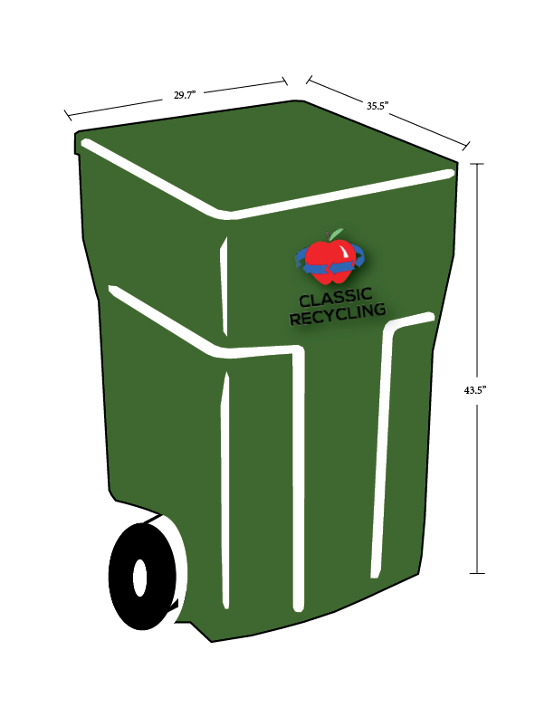 96 gallon Classic Recycling tote